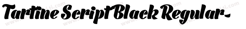Tartine Script Black Regular字体转换